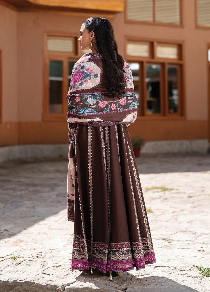 Extended Stay by Xenia Formals Unstitched Embroidered Khaddar 3 Piece Suit XE26UES 07-Sarv - Winter Collection