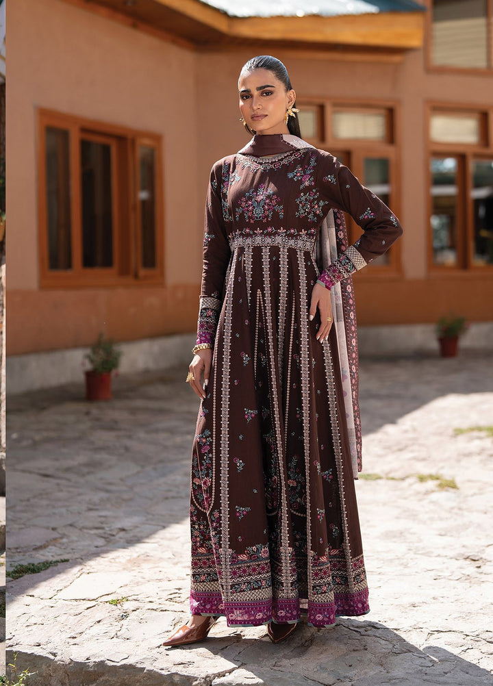 Extended Stay by Xenia Formals Unstitched Embroidered Khaddar 3 Piece Suit XE26UES 07-Sarv - Winter Collection