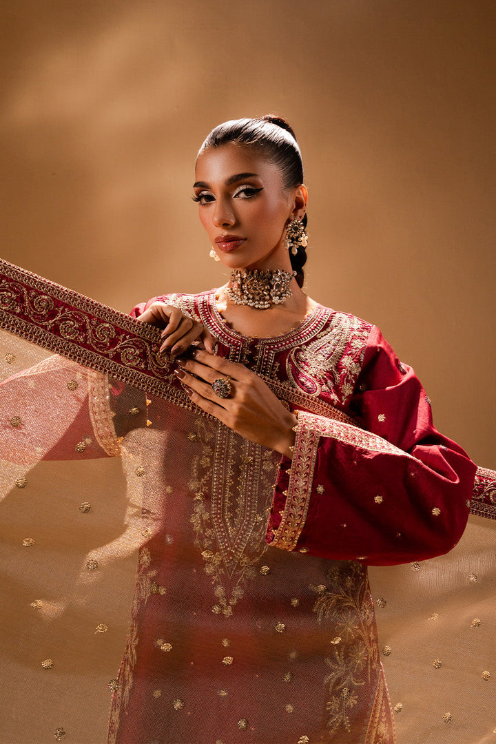 Afsany by Zariya RTW Embroidered Russian Silk 3 Piece Suit FERESHTEH ZB50037 Festive Collection