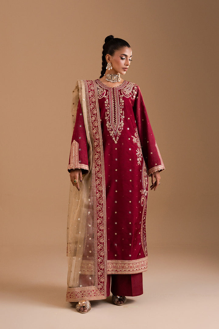Afsany by Zariya RTW Embroidered Russian Silk 3 Piece Suit FERESHTEH ZB50037 Festive Collection