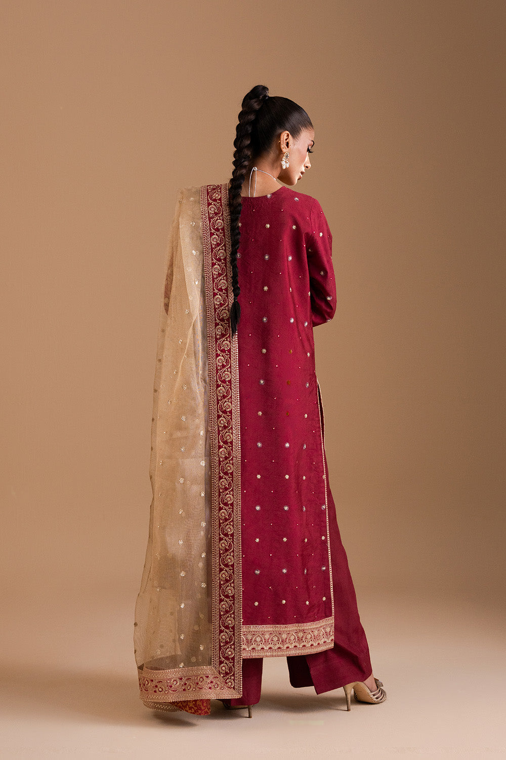 Afsany by Zariya RTW Embroidered Russian Silk 3 Piece Suit FERESHTEH ZB50037 Festive Collection