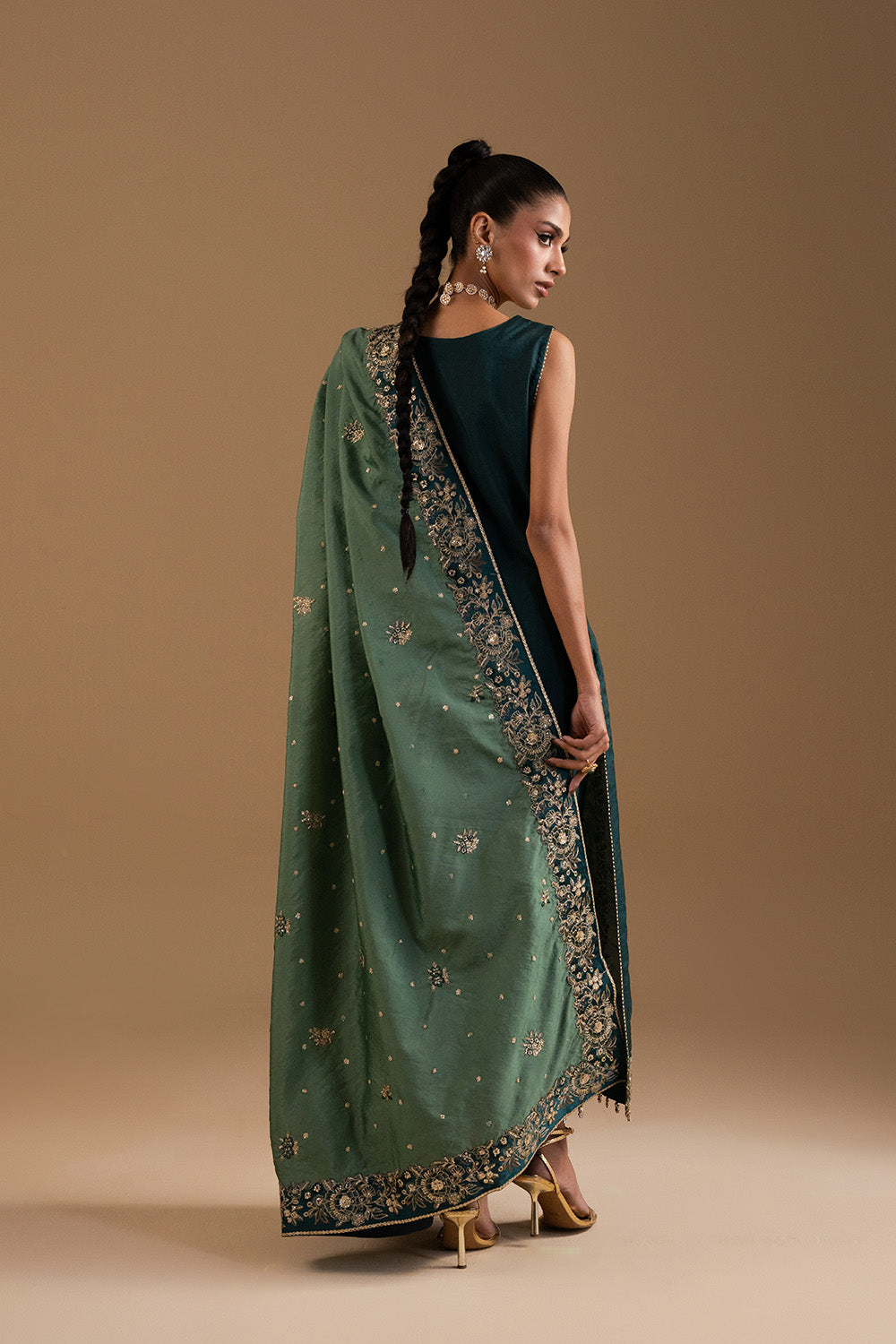 Afsany by Zariya RTW Embroidered Russian Silk 3 Piece Suit AZIN ZB50038 Festive Collection