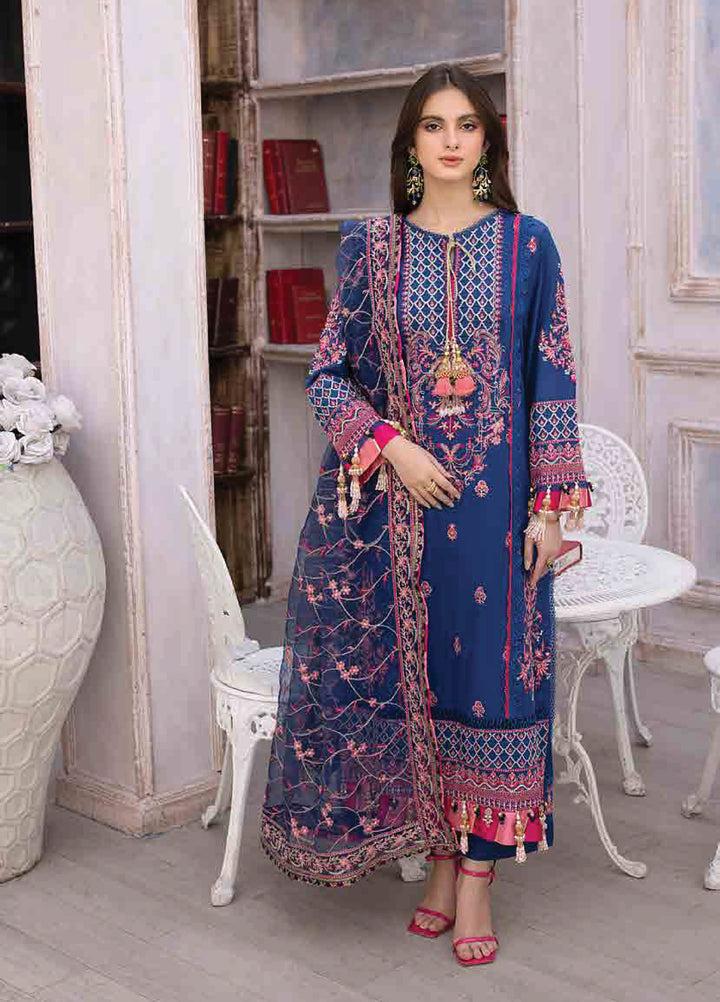 Husn E Adaa by Maham Sultan Unstitched Embroidered Lawn 3 Piece Suit MS26UHA Zebaish - Lawn Collection