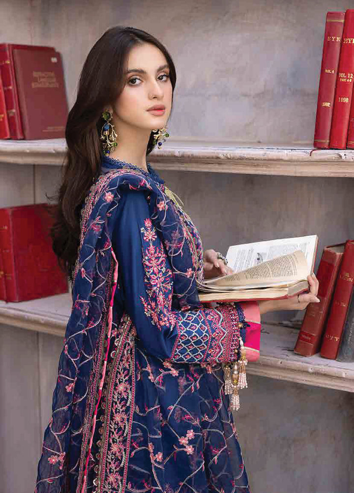Husn E Adaa by Maham Sultan Unstitched Embroidered Lawn 3 Piece Suit MS26UHA Zebaish - Lawn Collection