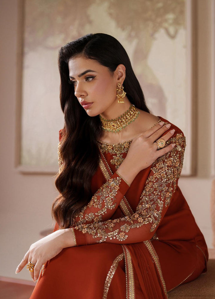 Saheera by Zarif Embroidered Raw Silk Suits Unstitched 3 Piece ZRF25SF SHE-03 Farheen - Festive Collection
