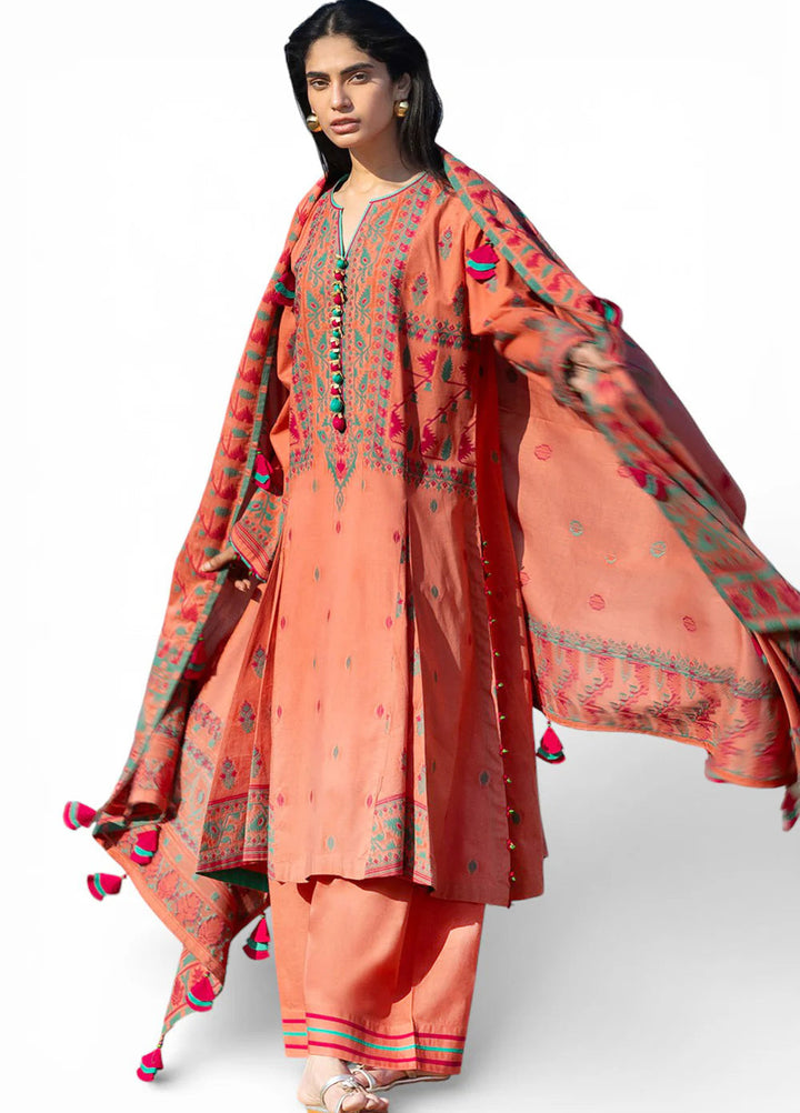 Zar Bano by Gul Ahmed Unstitched Printed Jacquard 3 Piece Suit GA26UZB MJ-52011 - Summer Collection