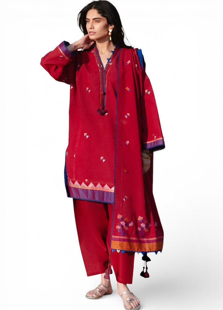 Zar Bano by Gul Ahmed Unstitched Printed Jacquard 3 Piece Suit GA26UZB MJ-62001 - Summer Collection