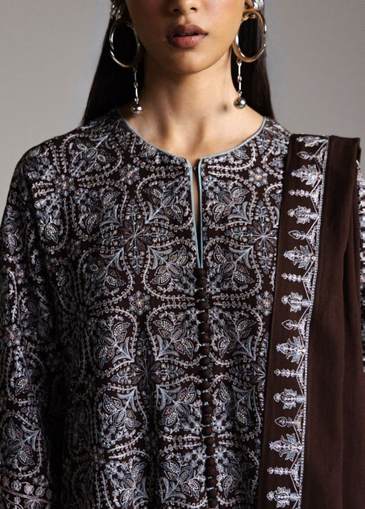 Saraab by Zara Shahjahan Unstitched Embroidered Marina 3 Piece Suit ZS26USW AQEEQ - Winter Collection