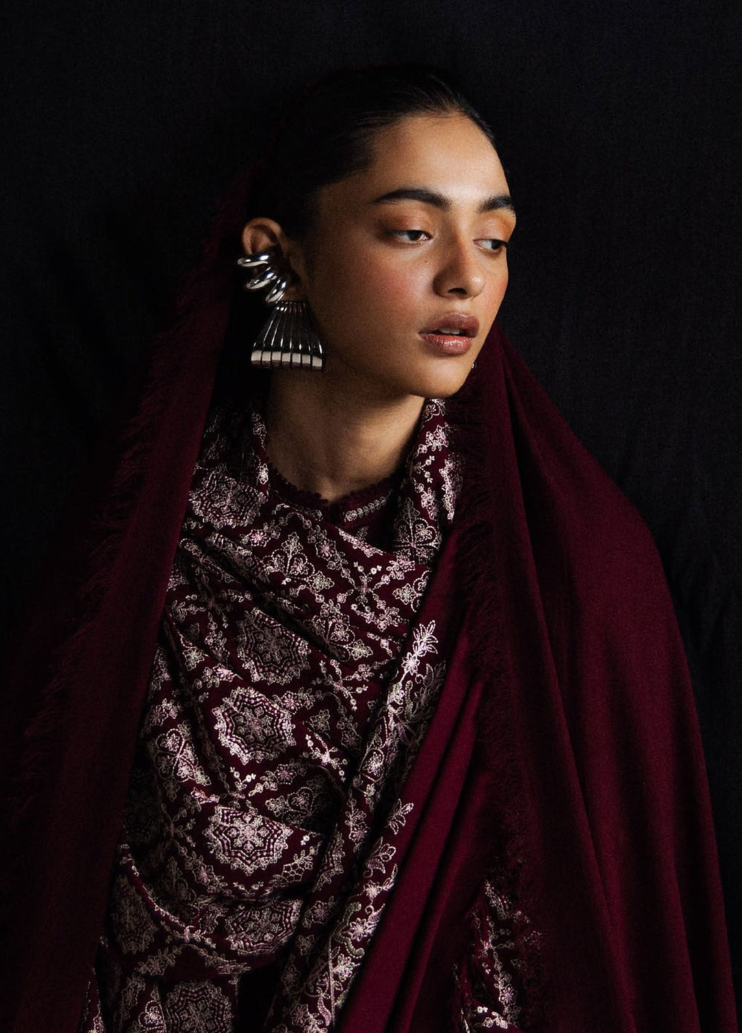 Saraab by Zara Shahjahan Unstitched Embroidered Marina 3 Piece Suit ZS26USW Mehrab - Winter Collection