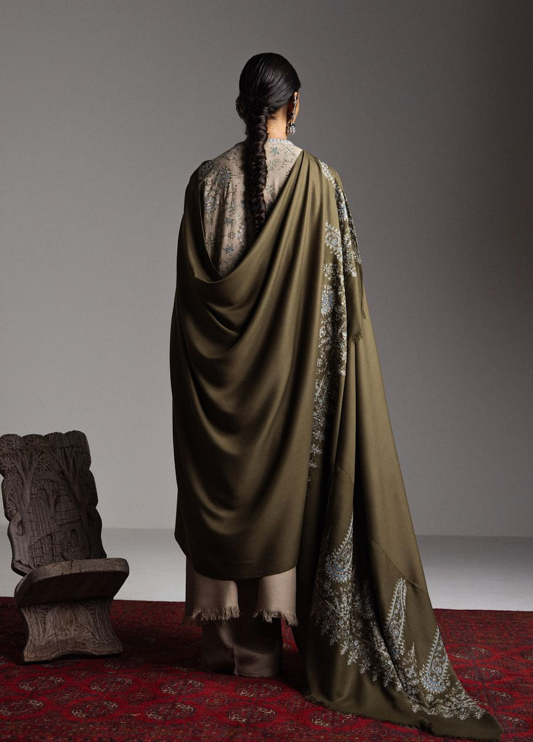 Saraab by Zara Shahjahan Unstitched Embroidered Marina 3 Piece Suit ZS26USW Sarab - Winter Collection