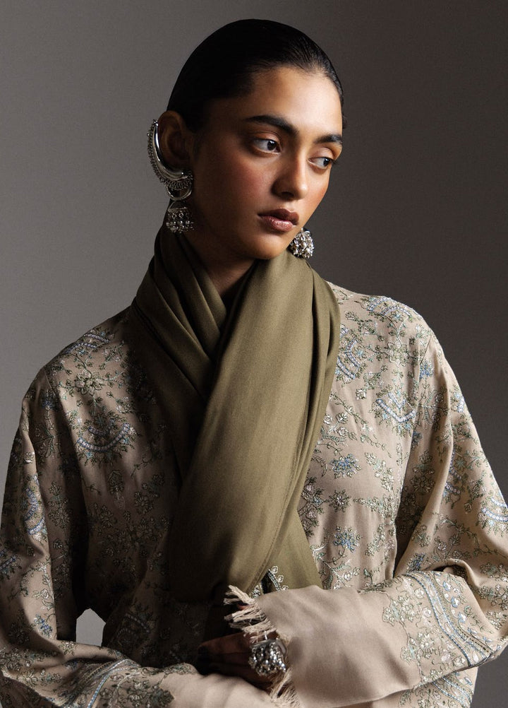Saraab by Zara Shahjahan Unstitched Embroidered Marina 3 Piece Suit ZS26USW Sarab - Winter Collection