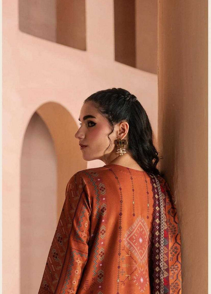One Nation by Florent Unstitched Embroidered Viscose 3 Piece Suit FL26UON Zareen - Casual Collection