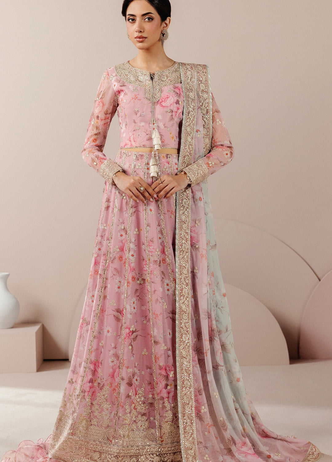 Roselle by Zarif Unstitched Embroidered Chiffon 3 Piece Suit ZR26UR ZRRPE-REVERIE 04 - Festive Collection