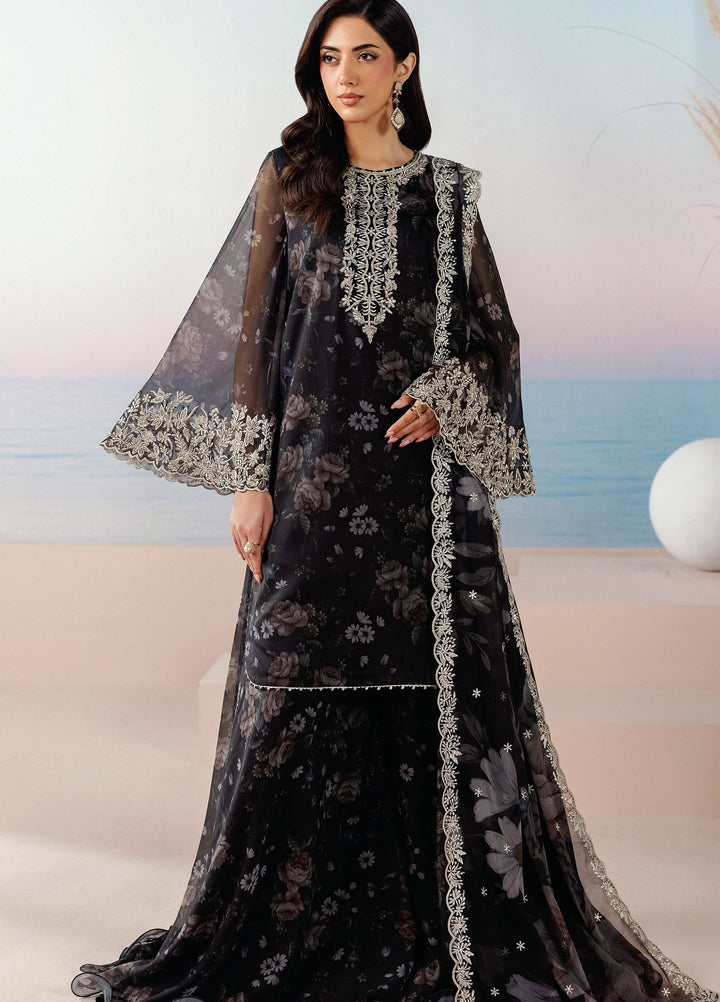Roselle by Zarif Unstitched Embroidered Chiffon 3 Piece Suit ZR26UR  ZRRPE-VELOURA 05 - Festive Collection
