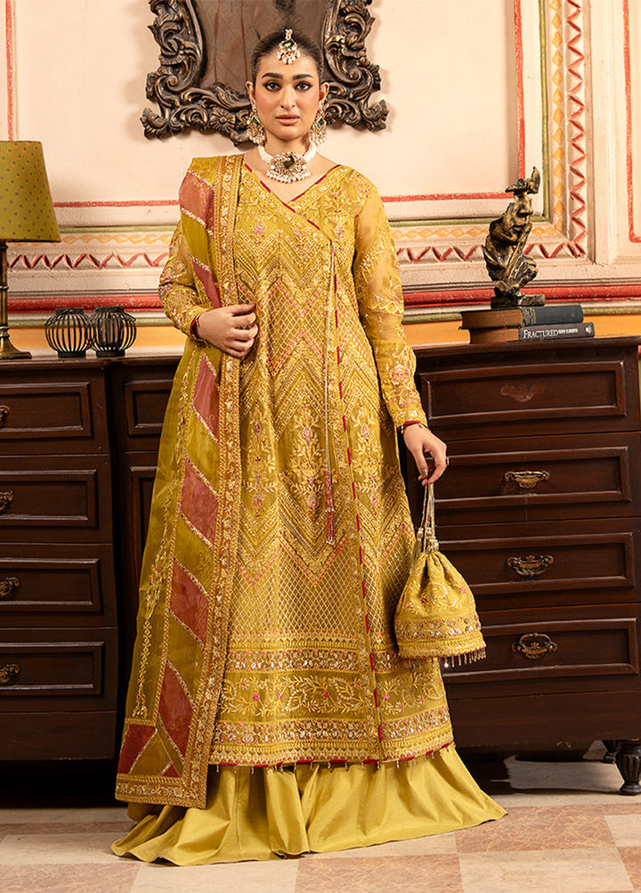 Zebtan Women Unstitched Embroidered Organza 3 Piece Suit RZ-06 Festive Collection