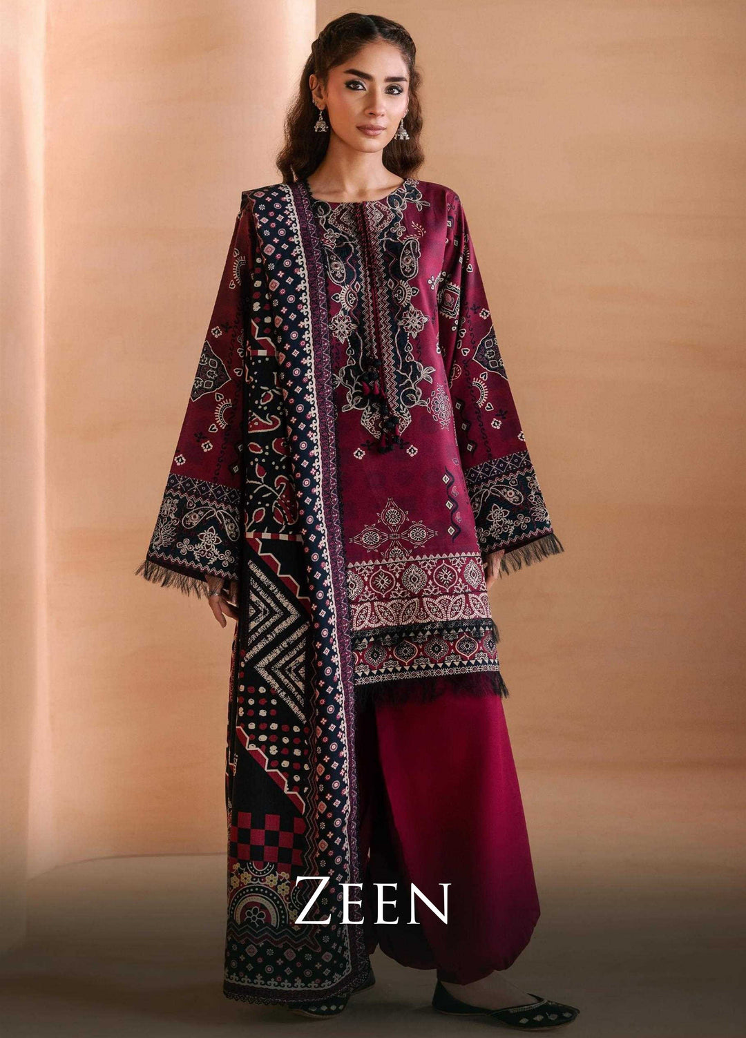 One Nation by Florent Unstitched Printed Viscose 3 Piece Suit FL26UON Zeen - Casual Collection