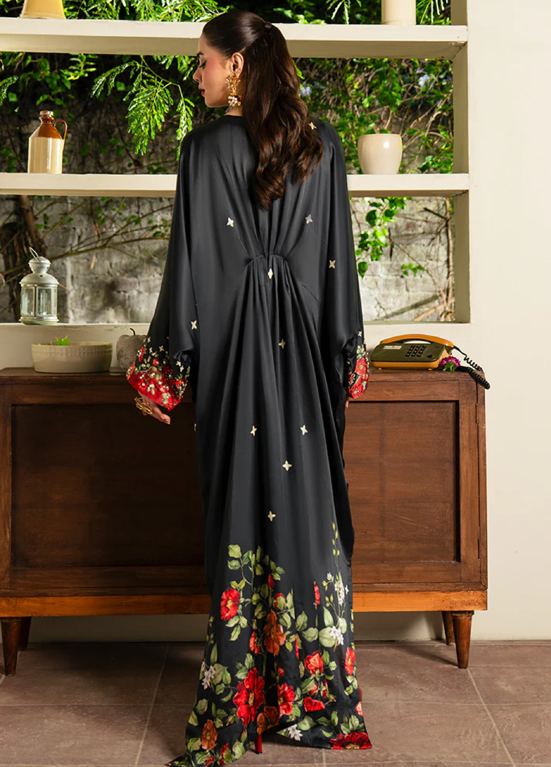 Celeste by Imrozia Pret Hand work Shamooz Silk Kaftaan SP-113 Zenith