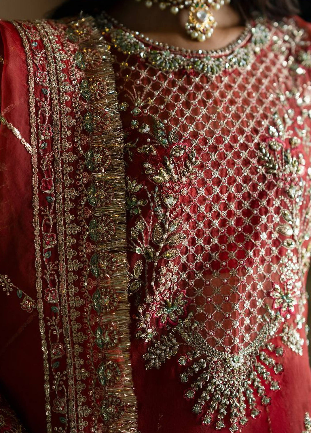 Afsana by Zevk Unstitched Embroidered Organza 3 Piece Suit ZV26UAW Gul Bahaar - Wedding Collection