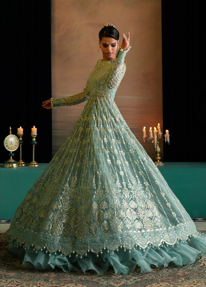 Afsana by Zevk Unstitched Embroidered Net 3 Piece Suit ZV26UAW Jahanara - Wedding Collection