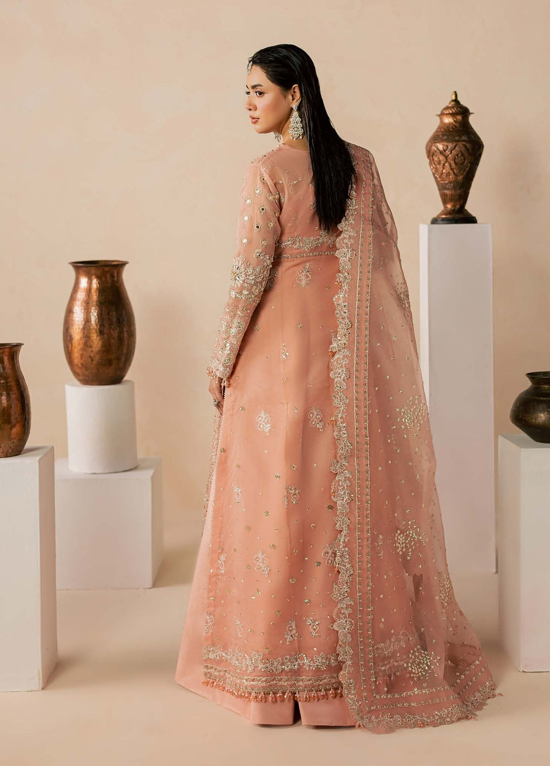 Zeynor by Aylin Unstitched Hand work Organza 3 Piece Suit AY26UZO Coraline - Wedding Collection