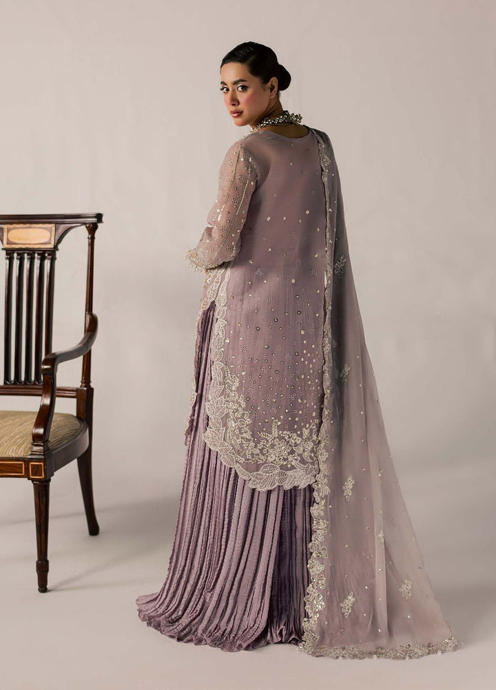 Zeynor by Aylin Unstitched Hand work Organza 3 Piece Suit AY26UZO Lolite - Wedding Collection