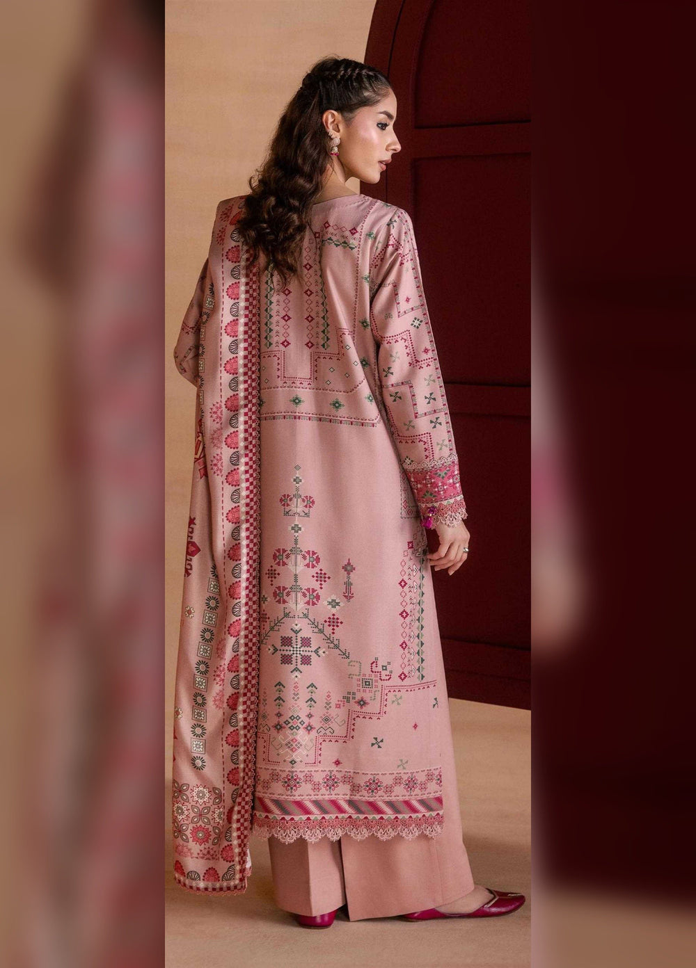 One Nation by Florent Unstitched Embroidered Viscose 3 Piece Suit FL26UON Zimal - Casual Collection