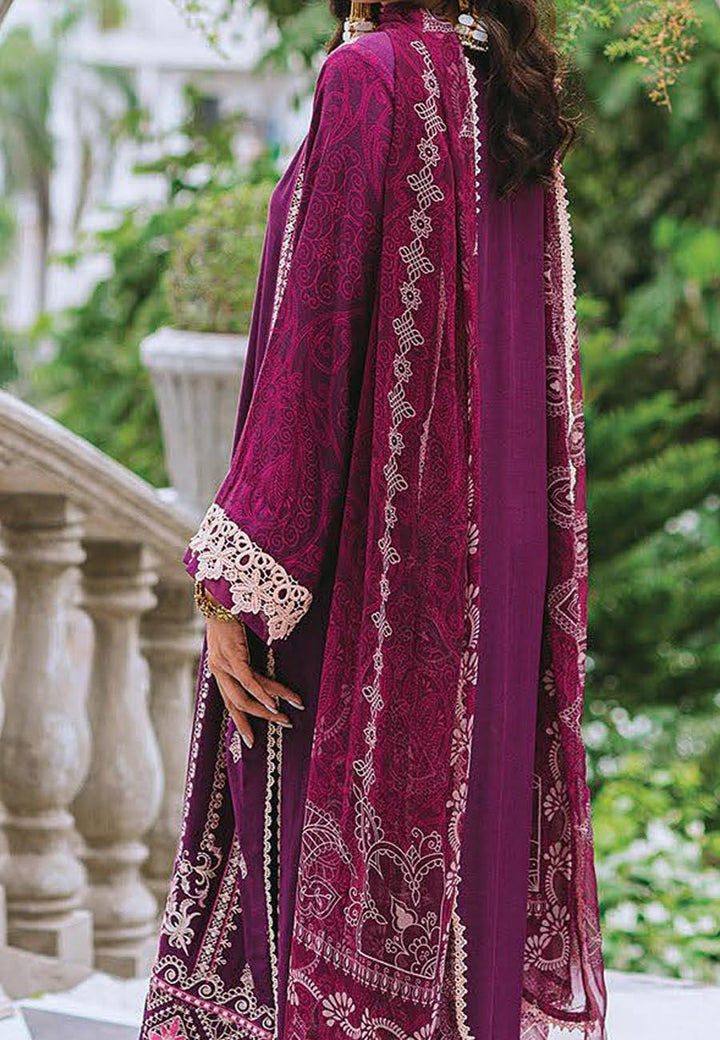 Aabyaan Embroidered Linen Suits Unstitched 3 Piece ABY21W 09 Sanem - Winter Collection
