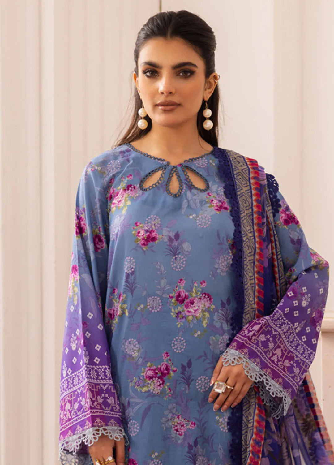 Aafreen by Riaz Arts 3 piece Lawn Suit Unstitched RA25AC AF-182 - Summer Collection