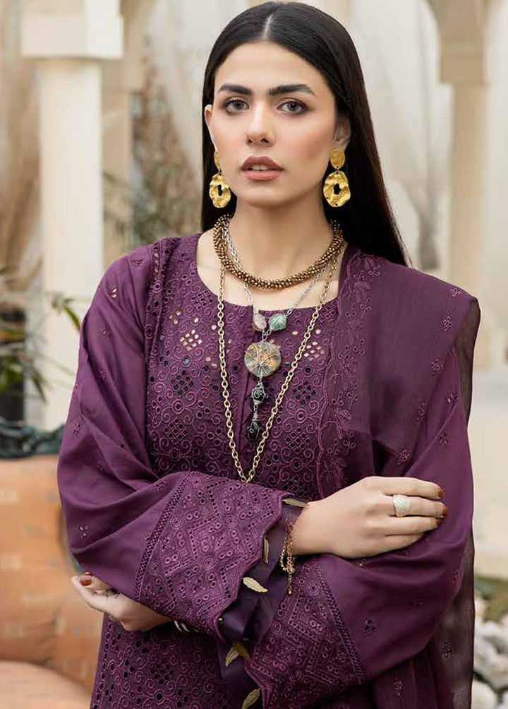 Aafreen By Riaz Arts Embroidered Lawn Suits Unstitched 3 Piece RA23A AF-01 - Summer Collection