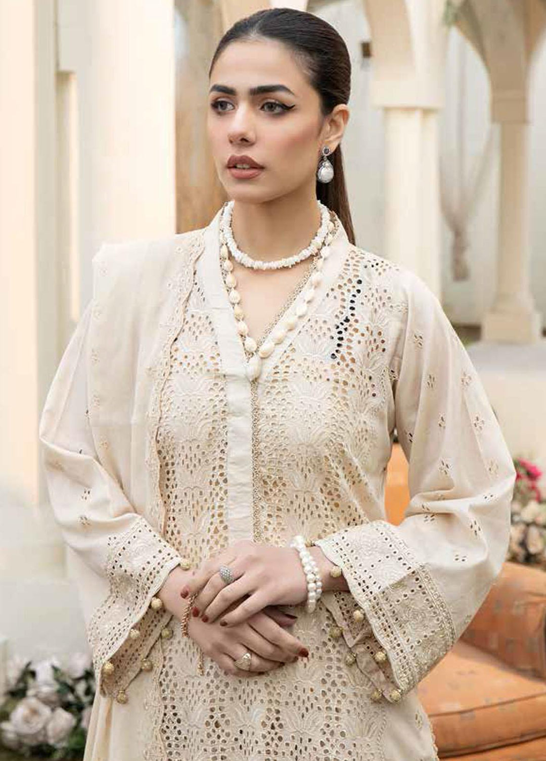 Aafreen By Riaz Arts Embroidered Lawn Suits Unstitched 3 Piece RA23A AF-08 - Summer Collection