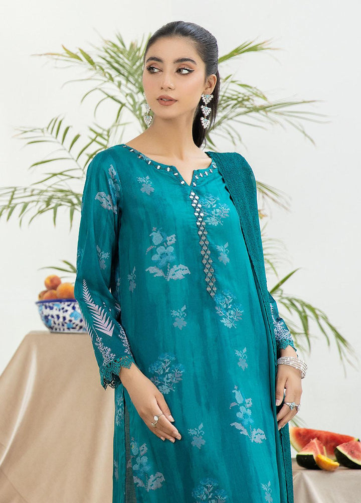 Aafreen By Riaz Arts Printed Lawn Suits Unstitched 3 Piece RA23AD AF-50 - Summer Collection