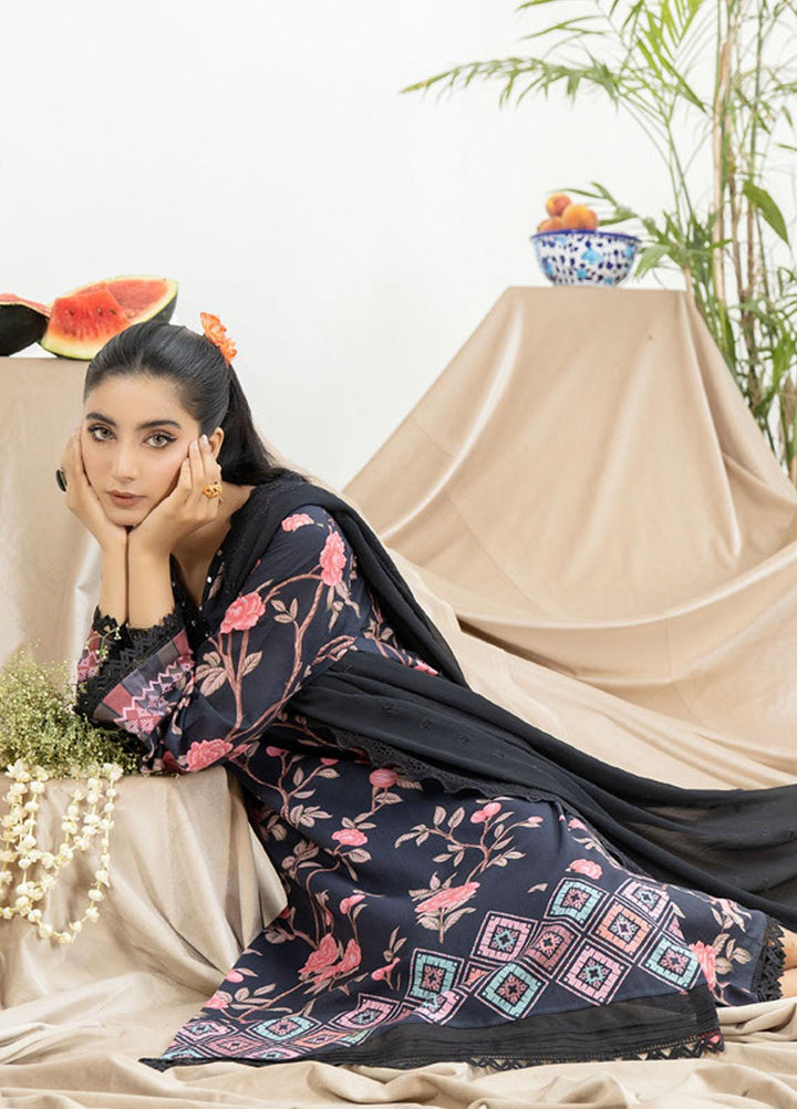 Aafreen By Riaz Arts Printed Lawn Suits Unstitched 3 Piece RA23AD AF-51 - Summer Collection