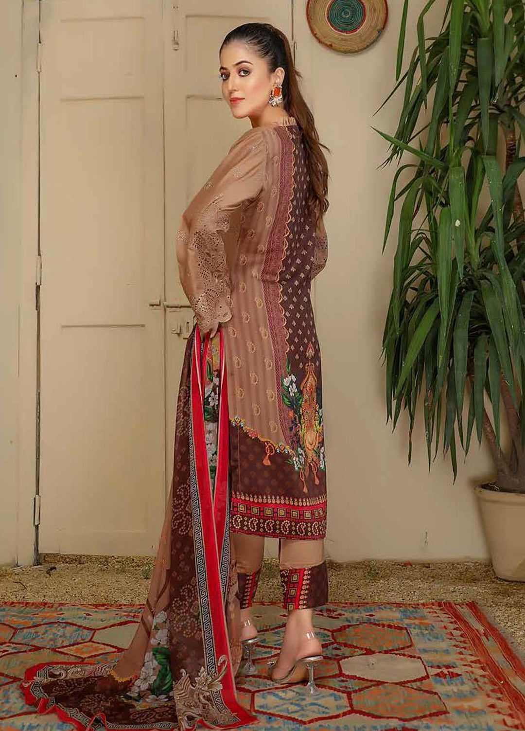Aafreen by Riaz Arts  Embroidered Chikankari Viscose Suits Unstitched 3 Piece RA21AV AF-23 - Winter Collection