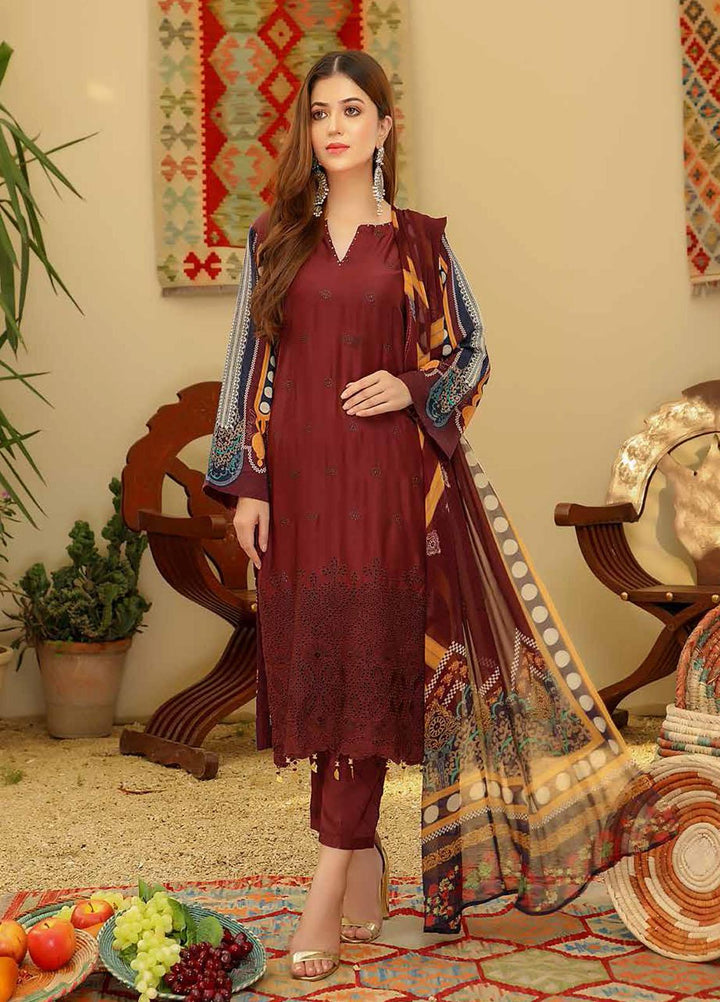 Aafreen by Riaz Arts  Embroidered Chikankari Viscose Suits Unstitched 3 Piece RA21AV AF-26 - Winter Collection