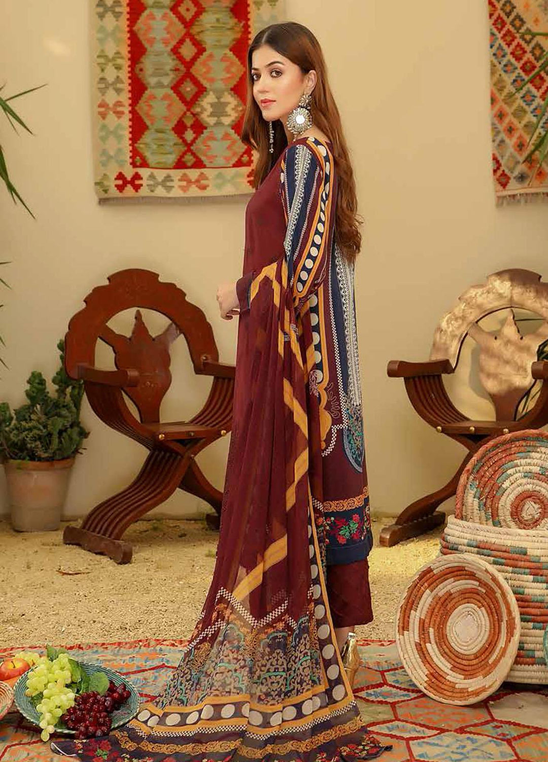 Aafreen by Riaz Arts  Embroidered Chikankari Viscose Suits Unstitched 3 Piece RA21AV AF-26 - Winter Collection