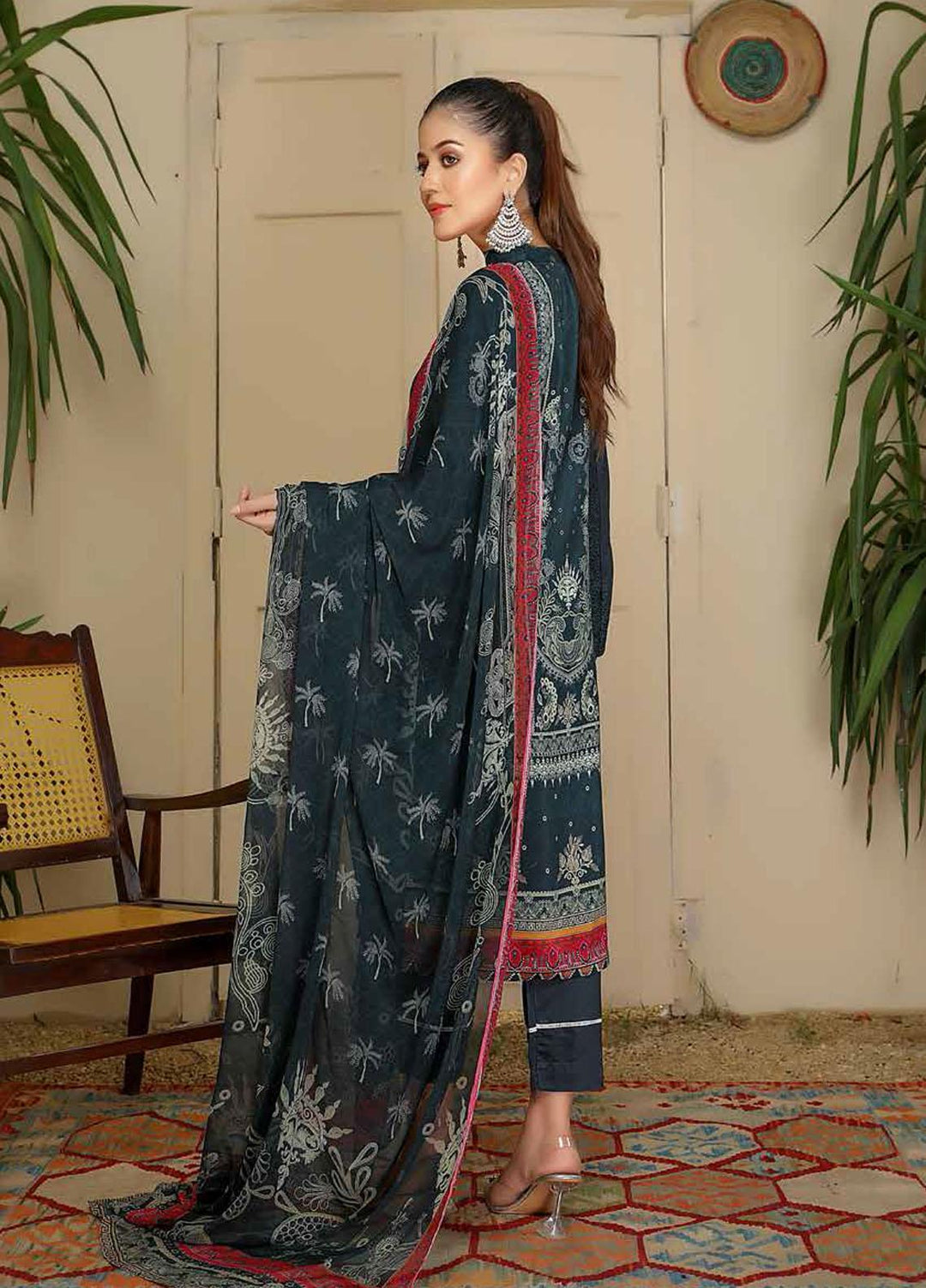 Aafreen by Riaz Arts  Embroidered Chikankari Viscose Suits Unstitched 3 Piece RA21AV AF-27 - Winter Collection