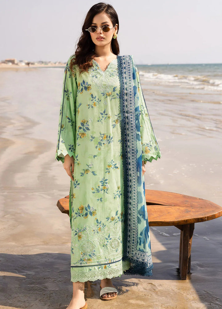 Aafreen by Riaz Arts Embroidered Lawn Suit Unstitched 3 Piece RA25LL AF-177 - Summer Collection