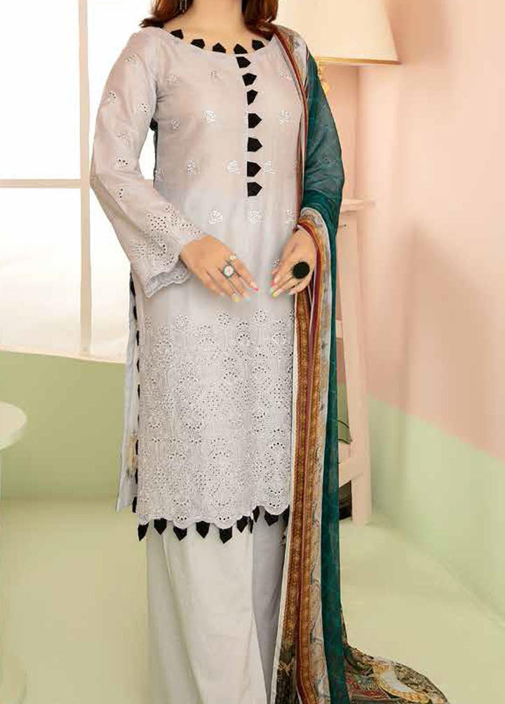 Aafreen By Riaz Arts Embroidered Lawn Suits Unstitched 3 Piece RA21-AF8 70 - Summer Collection