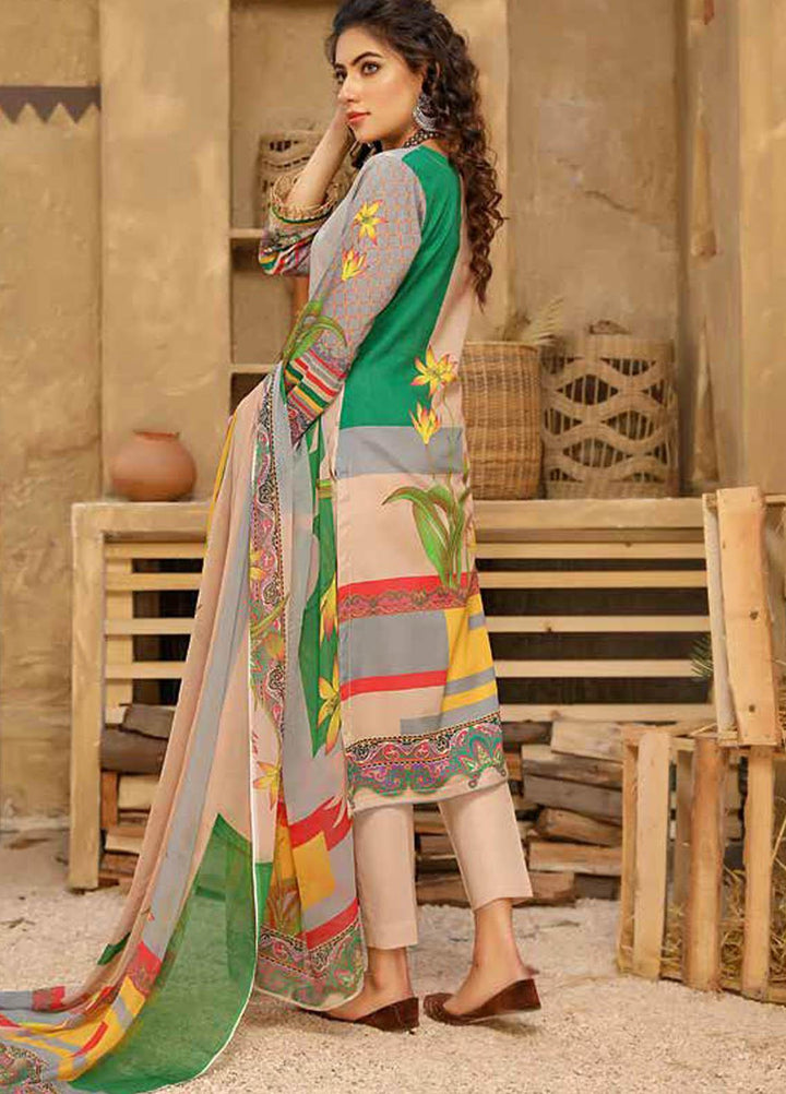 Aafreen by Riaz Arts Embroidered Lawn Suits Unstitched 3 Piece RA21AF 11 - Summer Collection