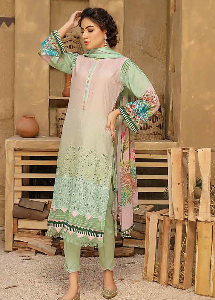 Aafreen by Riaz Arts Embroidered Lawn Suits Unstitched 3 Piece RA21AF 15 - Summer Collection