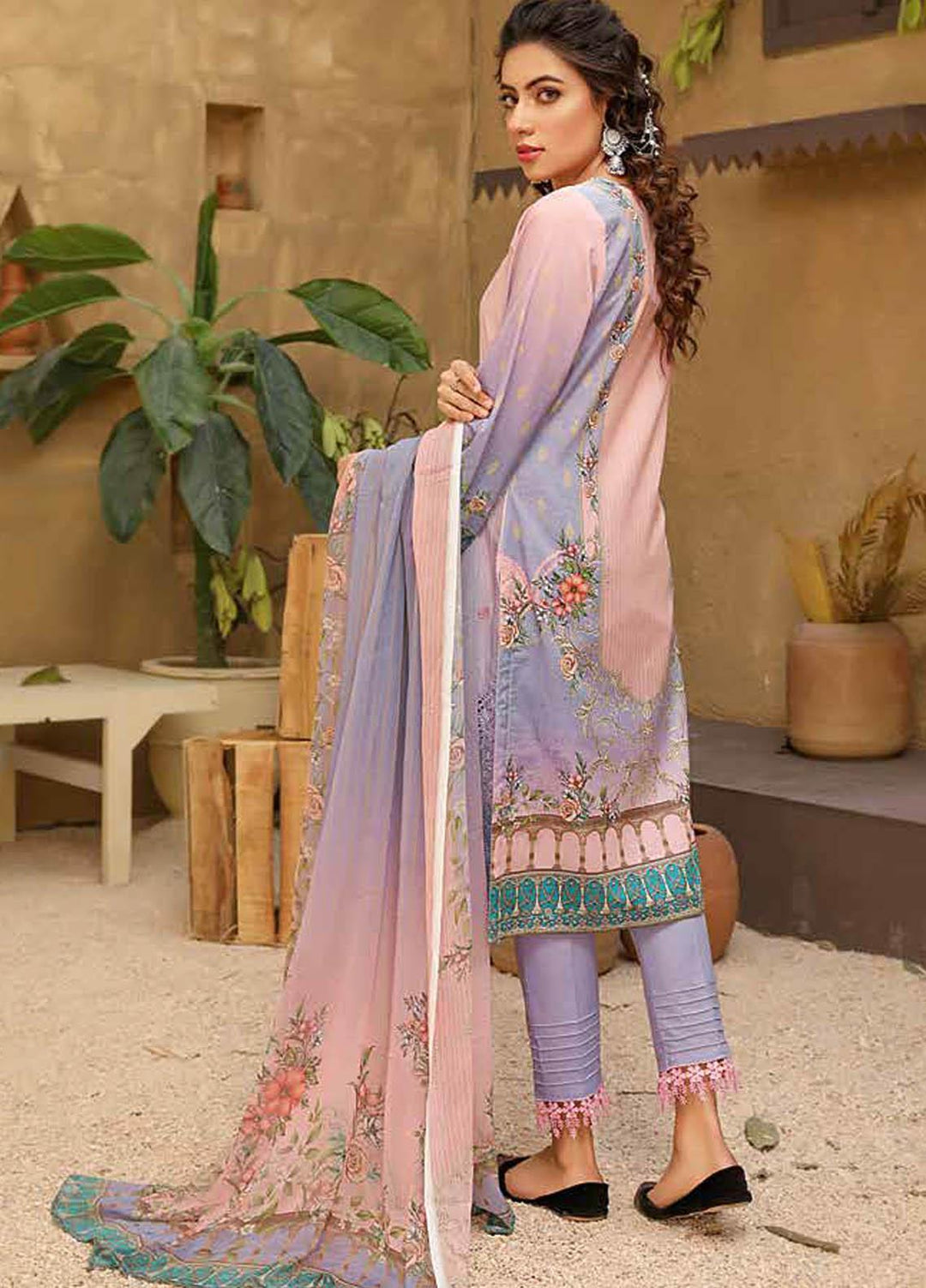 Aafreen by Riaz Arts Embroidered Lawn Suits Unstitched 3 Piece RA21AF 18 - Summer Collection