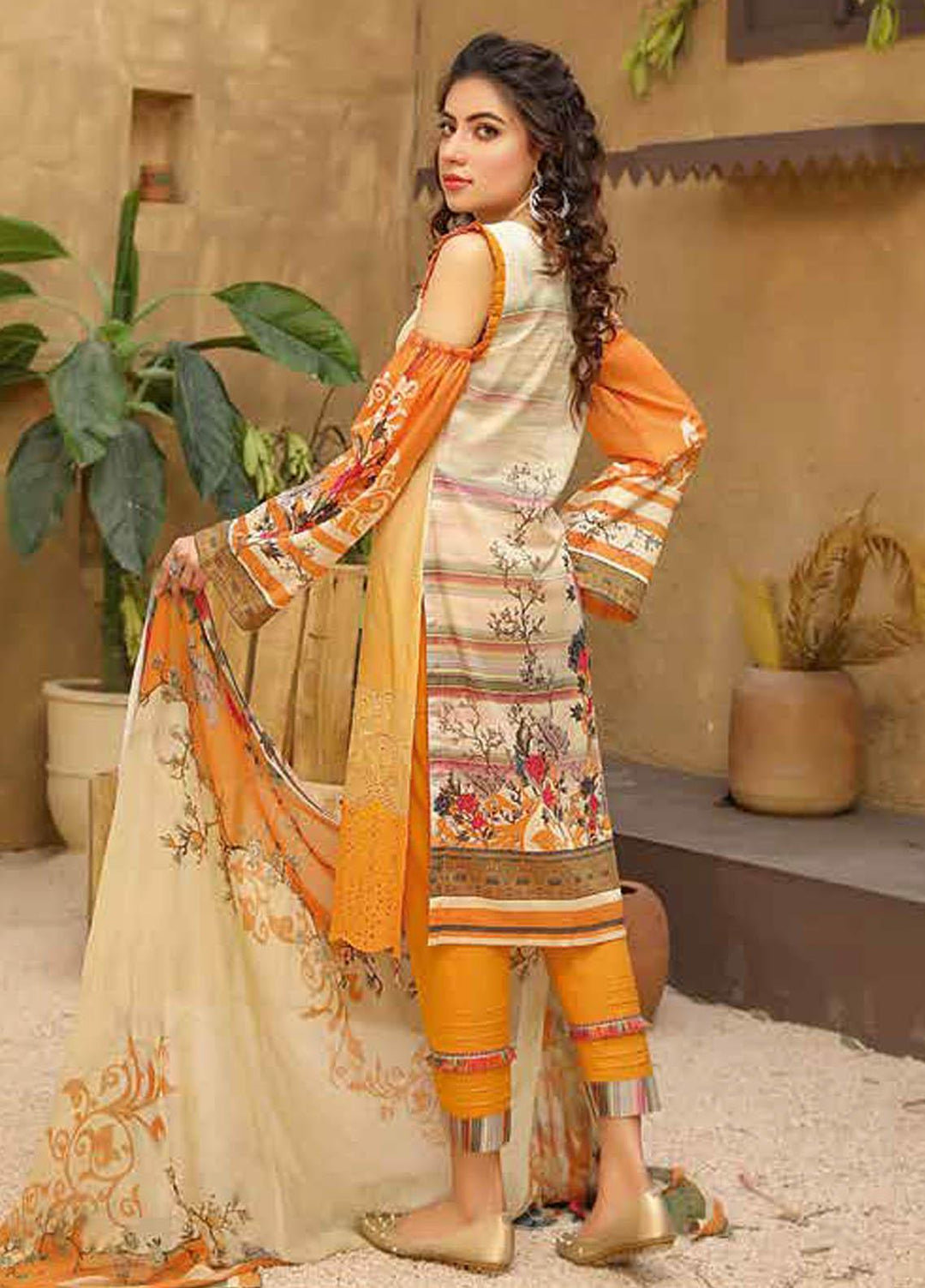 Aafreen by Riaz Arts Embroidered Lawn Suits Unstitched 3 Piece RA21AF 20 - Summer Collection