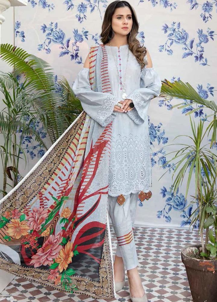 Aafreen by Riaz Arts Embroidered Lawn Suits Unstitched 3 Piece RA21AF-3 AF-26 - Summer Collection