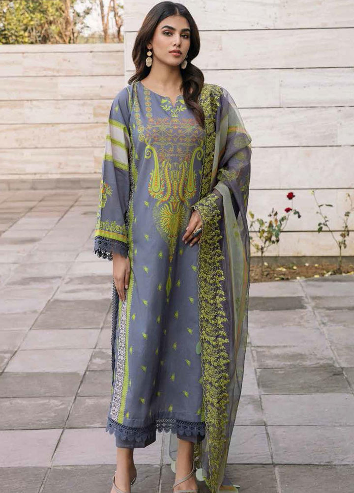 Aaghaz By Charizma Embroidered Lawn Suits Unstitched 3 Piece CRZ23AG AG-07 - Summer Collection