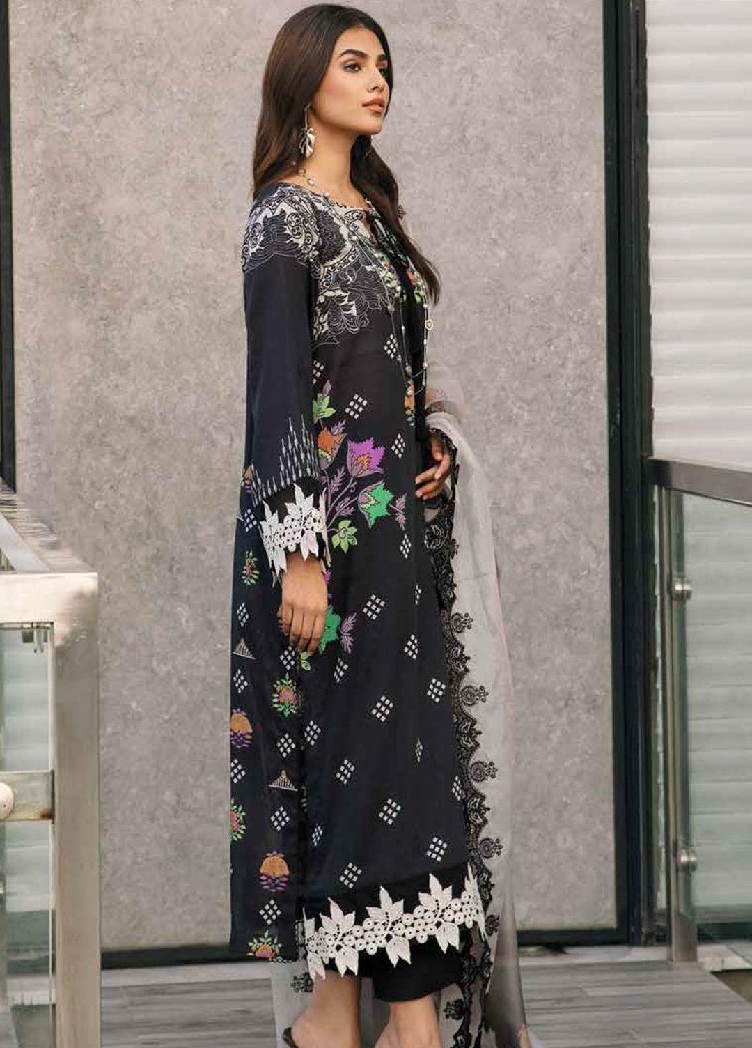 Aaghaz By Charizma Embroidered Lawn Suits Unstitched 3 Piece CRZ23AG AG-08 - Summer Collection