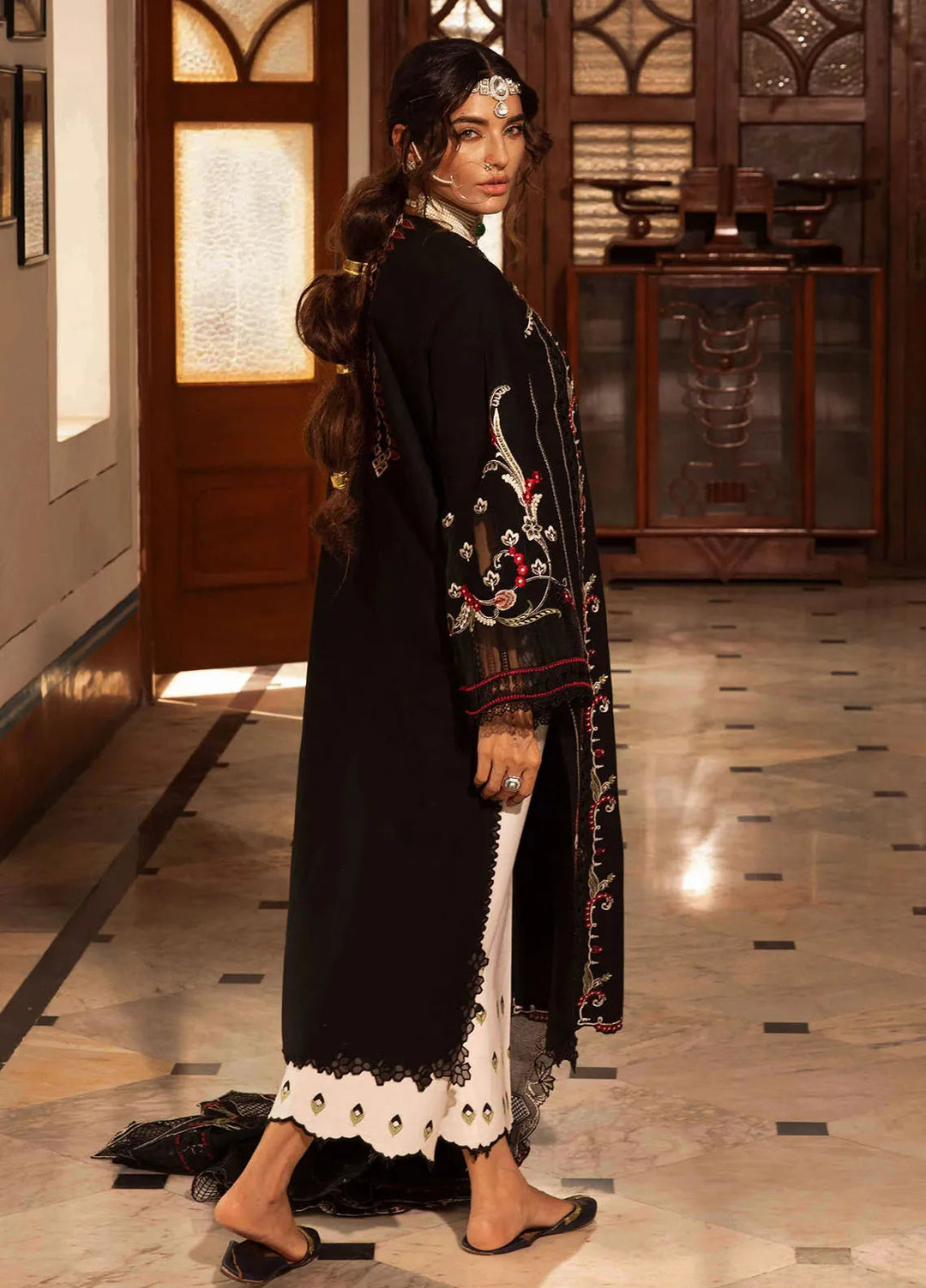 Aaleen by Crimson Embroidered Khaddar Suit Unstitched 3 Piece CR24AW Meenakari - Winter Collection