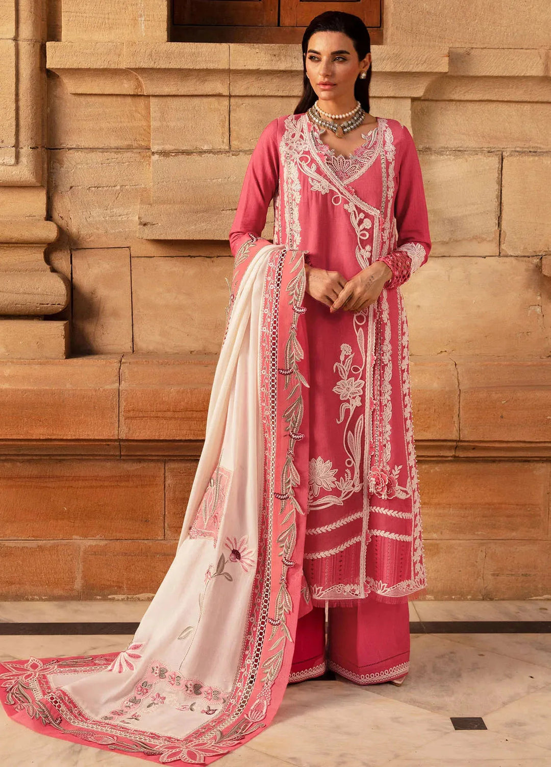Aaleen by Crimson Embroidered Khaddar Suit Unstitched 3 Piece CR24AW Phulon Ki Dastaan - Winter Collection