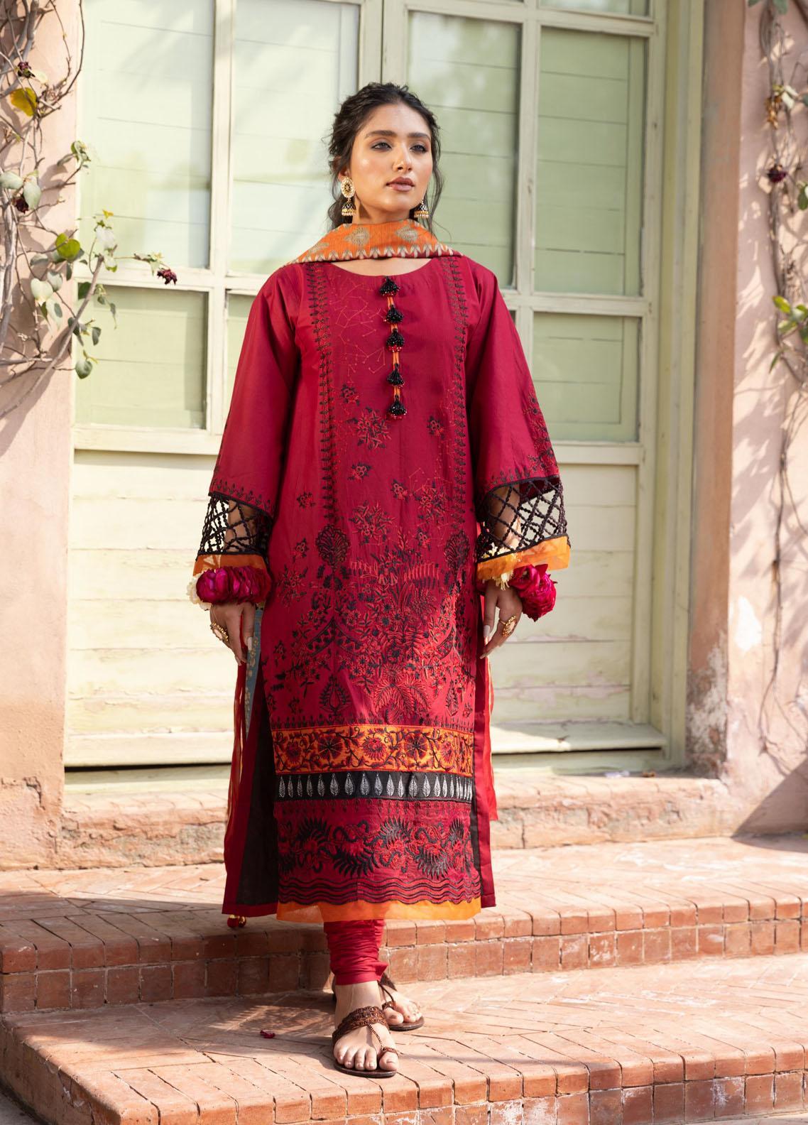 Aangan by Noorangi Embroidered Lawn Suits Unstitched 3 Piece NR22ANG ...