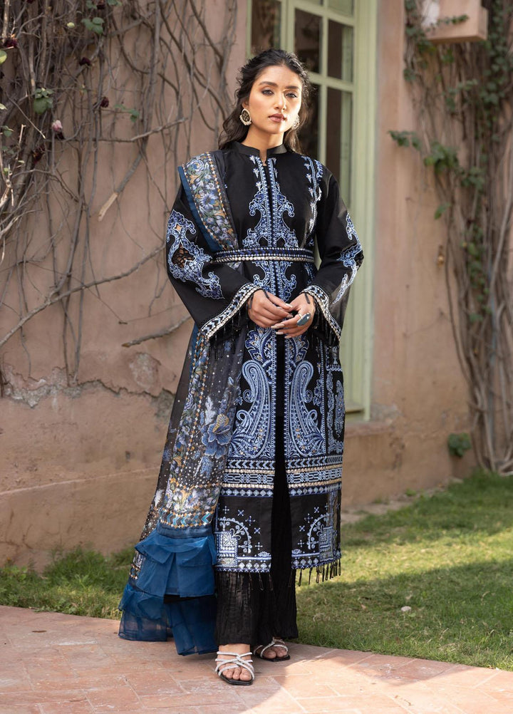 Aangan by Noorangi Embroidered Lawn Suits Unstitched 3 Piece NR22ANG Dahlia - Luxury Collection