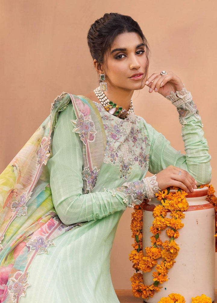 Aashiaan By Iznik Embroidered Lawn Suits Unstitched 3 Piece IZ23AS AL-02 Ruhee - Festive Collection